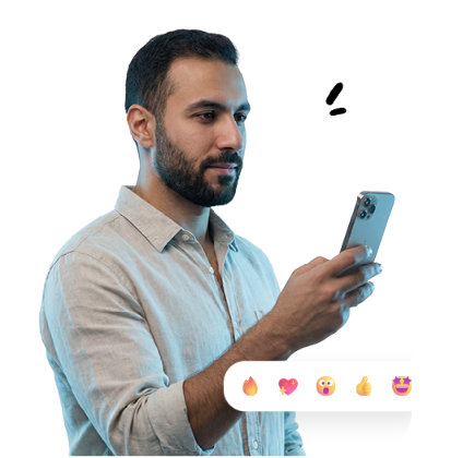 Person using Broker app